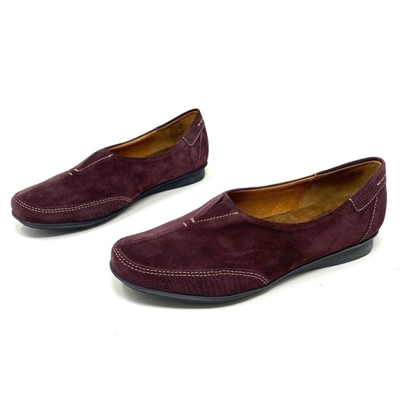 Taos Footwear Marvey shoes in Bordeaux Suede - Picture 2 of 7